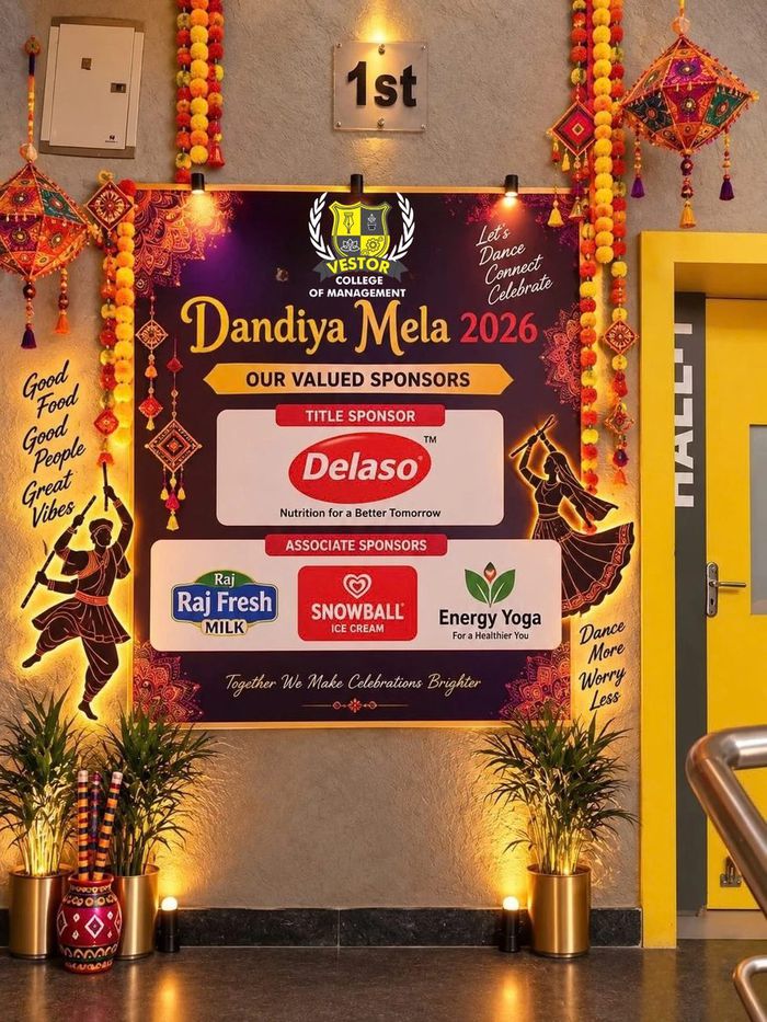 Sponsor board on the first floor outside the Event Hall
